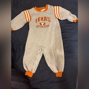 Majestic Texas Football Baby One Piece - Gray and Orange - 24M
